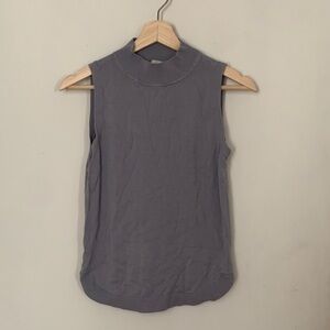 LOFT Sleeveless Gray Tank Top